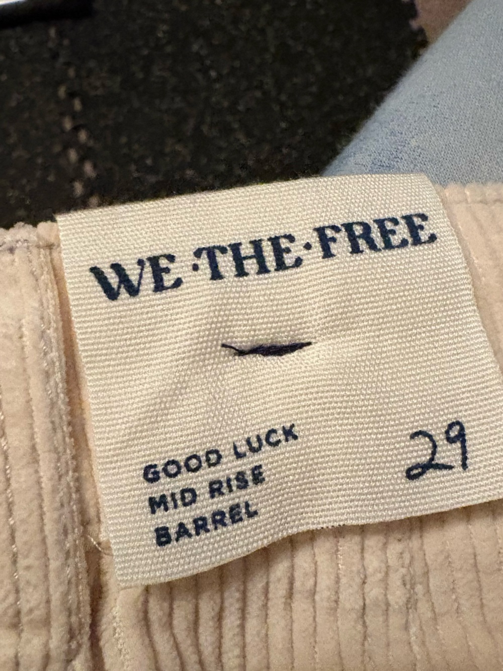 We The Free Good Luck Mid-Rise Cord Barrel Jeans - Picture 14 of 14